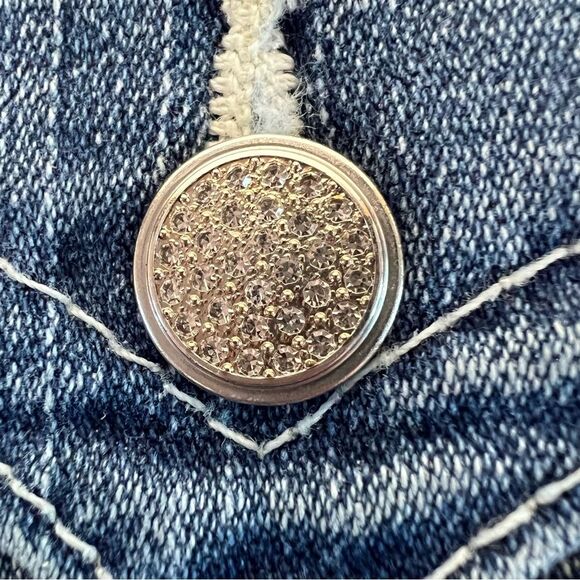True Religion Jeans Swarovski Crystal World Tour Patch Size 26 - Picture 3 of 16